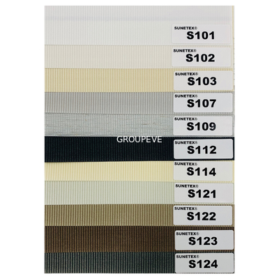Good price 120g/M2 Semi Blackout Roller Blinds Zebra Blinds Fabric ISO105B02 online