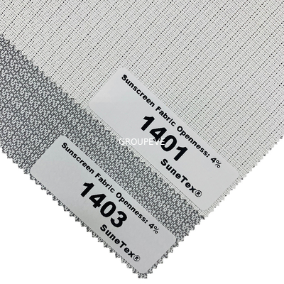 Good price Solar Sunscreen Roller Blinds Fabrics 4% Openness 29% Polyester 71% PVC For Window online