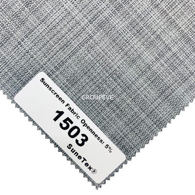 Good price Classic 5% Openness Fine Grained Plain Weave Sunscreen Fabrics For Roller Blinds online