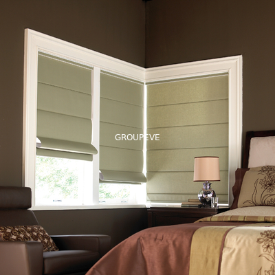 Good price OEM Roman Blinds Fabric Waterproof Office Roman Blinds Roller Shade With Bead Rope online