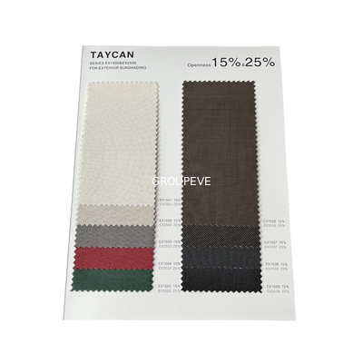 Good price Custom Industrial Polyester Roll Sunshine Blinds Fabric Kinds Waterproof online