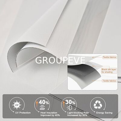 Good price Day and Night Zebra Roller Blinds Light Filtering 100% Polyester Customizable Window Blinds online