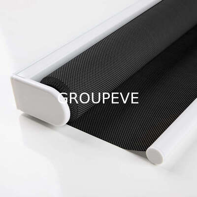Good price 1% Openness Fire Retardant Solar Roller Shades with Light Filtering Polyester Sunscreen Fabric for Windows online